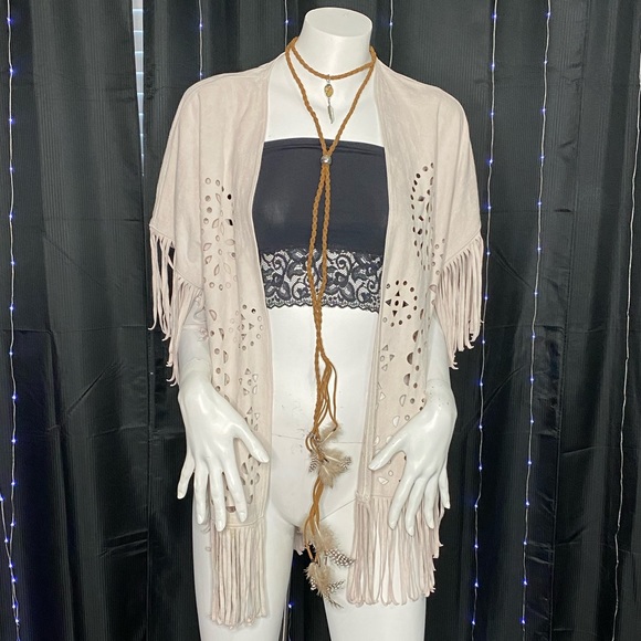 Hollister Suede Cardigan - Picture 1 of 4